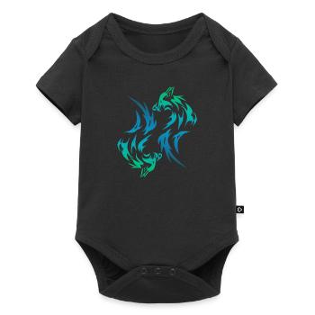 wolves - Baby Premium short-sleeve bodysuit - black - Front