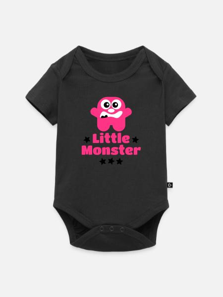Little Monster - Baby Premium short-sleeve bodysuit - black