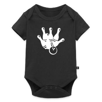 bowling - Baby Premium short-sleeve bodysuit - black - Front