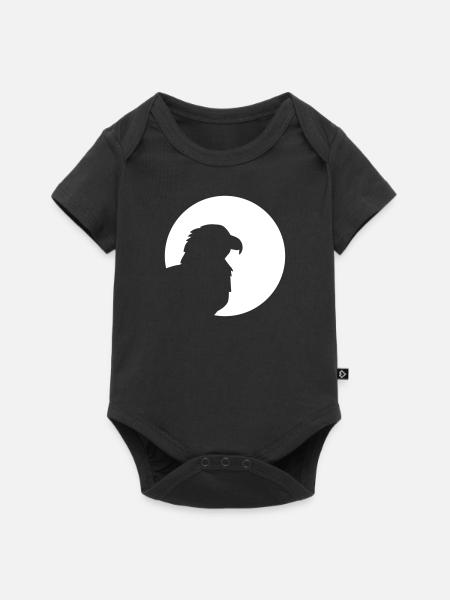 Adler - Baby Premium Kurzarmbody - Schwarz