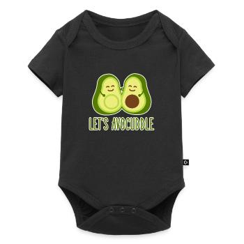 avocado - Baby Premium short-sleeve bodysuit - black - Front