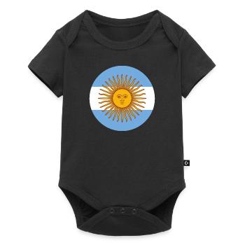 Argentinien - Baby Premium Kurzarmbody - Schwarz - Vorne