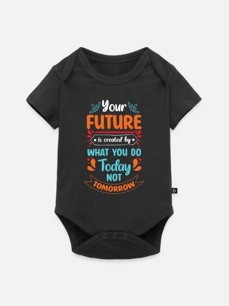 Boss Karriere Bürohumor - Baby Premium Kurzarmbody - Schwarz
