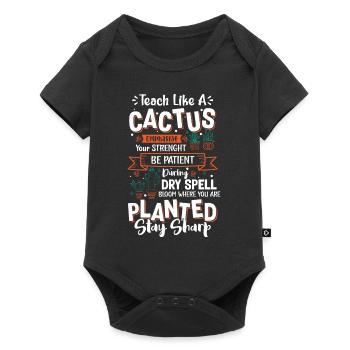 Stachel Garten Gärtner - Baby Premium Kurzarmbody - Schwarz - Vorne