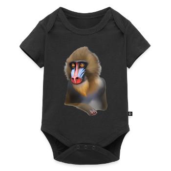 Mandrill Monkey - Baby Premium short-sleeve bodysuit - black - Front