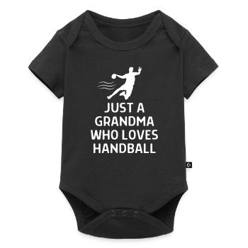Un joueur de handball de handball dit cadeau - Body à manches courtes Premium Bébé - noir - Devant
