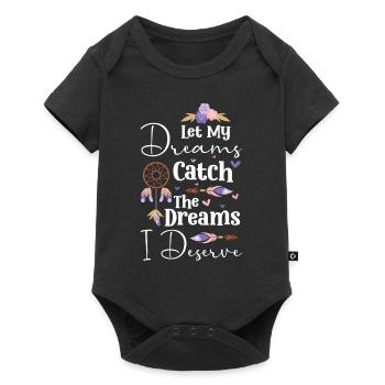 Dreams, Dreamers, Sleep, Tribal - Baby Premium short-sleeve bodysuit - black - Front