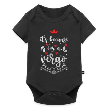 Zodiac sign, birth, characteristics, element - Baby Premium short-sleeve bodysuit - black - Front