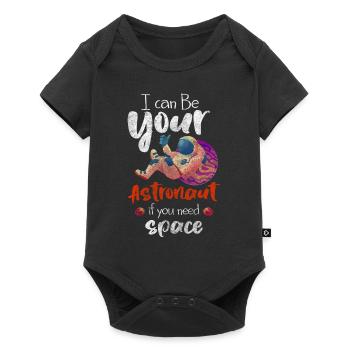 Astronaut Spacesuit Spacesuit Rocket - Baby Premium short-sleeve bodysuit - black - Front