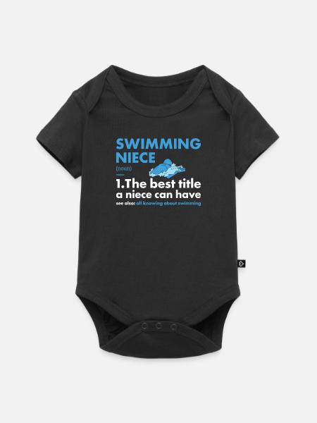 Sport Niece Swimming - Baby Premium Kurzarmbody - Schwarz