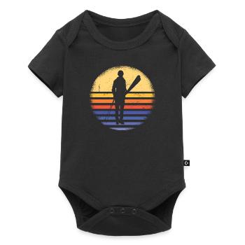 Sport Retro Sunset Ski - Body à manches courtes Premium Bébé - noir - Devant