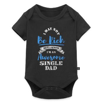 Single Parent Responsibility Sarcasm - Baby Premium short-sleeve bodysuit - black - Front