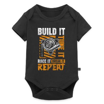 Tuning mechanic classic - Baby Premium short-sleeve bodysuit - black - Front