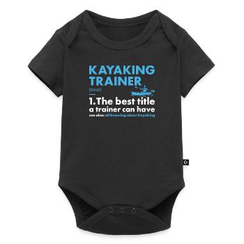 Kayaker Trainer Definition Kayaking - Baby Premium Kurzarmbody - Schwarz - Vorne