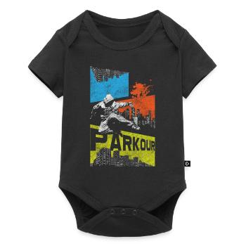 Freerunning Running Brave Adventure - Body à manches courtes Premium Bébé - noir - Devant