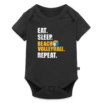 beach volleyball - Baby Premium short-sleeve bodysuit - black - Front