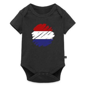 Pays-Bas Drapeau Hollande Drapeau néerlandais - Body à manches courtes Premium Bébé - noir - Devant