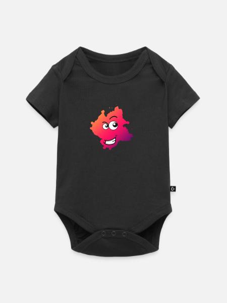 Kleksi© - Der Fleck mit Style #18 - Baby Premium Kurzarmbody - Schwarz