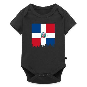 Dominican Republic Flag Dom Rep Flag Travel - Baby Premium short-sleeve bodysuit - black - Front