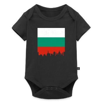 Drapeau bulgare Drapeau bulgare Sables d’or - Body à manches courtes Premium Bébé - noir - Devant