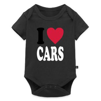 I love CARS - Baby Premium short-sleeve bodysuit - black - Front