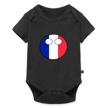 Countryball Country Home France - Baby Premium short-sleeve bodysuit - black - Front