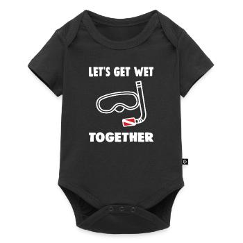 LET S GET WET TOGETHER - Baby Premium short-sleeve bodysuit - black - Front