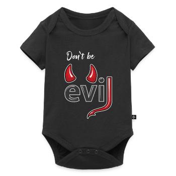 Don't be evil - Devil's Horns - Baby Premium short-sleeve bodysuit - black - Front