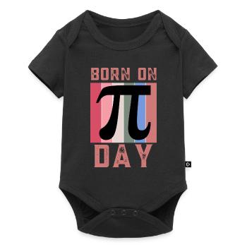 Né le jour de Pi Passionné de mathématiques 14 mars Jour de Pi - Body à manches courtes Premium Bébé - noir - Devant