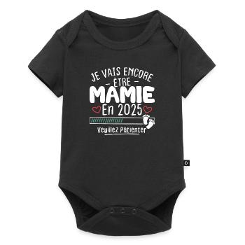 Je Vais Encore être Mamie En 2025 - Body à manches courtes Premium Bébé - noir - Devant
