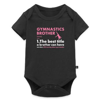 Sport Brother Gymnastics - Baby Premium short-sleeve bodysuit - black - Front
