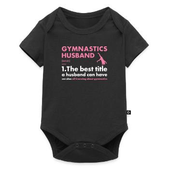 Sport Husband Gymnastics - Baby Premium short-sleeve bodysuit - black - Front