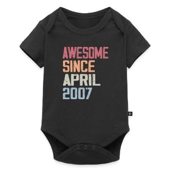 The Legends were born in April 2007 - Baby Premium short-sleeve bodysuit - black - Front