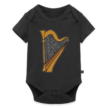Harpe Instrument à cordes pincées Orchestre de musique - Body à manches courtes Premium Bébé - noir - Devant
