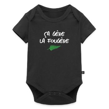 Es verwaltet den Farn - Baby Premium Kurzarmbody - Schwarz - Vorne