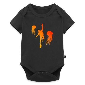 Plongeurs Plongée plongée Plongée plongée plongée libre - Body à manches courtes Premium Bébé - noir - Devant