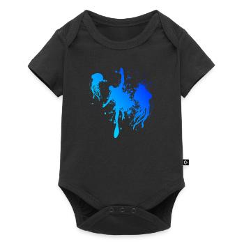 Scuba Taucher Diving Diver Scuba Tauchen - Baby Premium short-sleeve bodysuit - black - Front