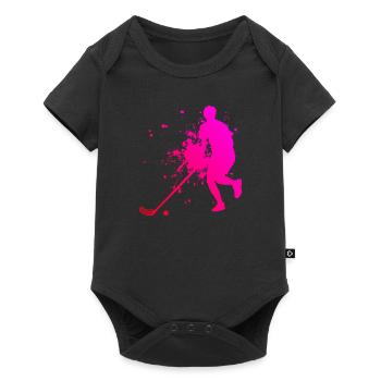 Salibandy Floorball Women's Innebandy Floorball - Baby Premium short-sleeve bodysuit - black - Front