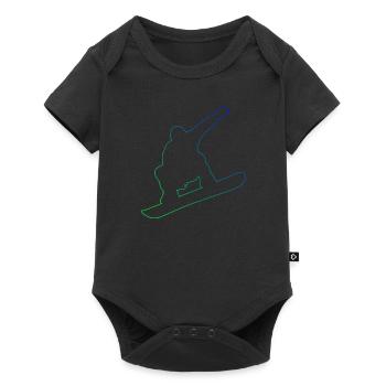 Snowboard Snowboard Sports d’hiver Snowboarders - Body à manches courtes Premium Bébé - noir - Devant