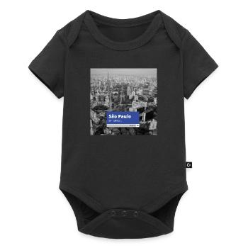 {Camisa Bacana} São Paulo SP - Body à manches courtes Premium Bébé - noir - Devant