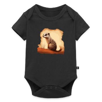 Baby Mongoose Mongoose - Baby Premium short-sleeve bodysuit - black - Front