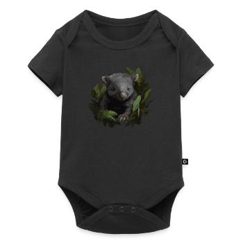 Wombat Baby Australie - Body à manches courtes Premium Bébé - noir - Devant