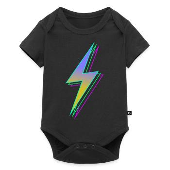 Blitz - Baby Premium Kurzarmbody - Schwarz - Vorne