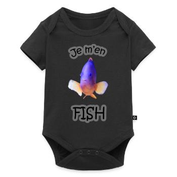 Je m'en Fish - Body à manches courtes Premium Bébé - noir - Devant