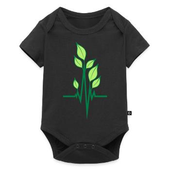Vegan ecological pulse - Baby Premium short-sleeve bodysuit - black - Front