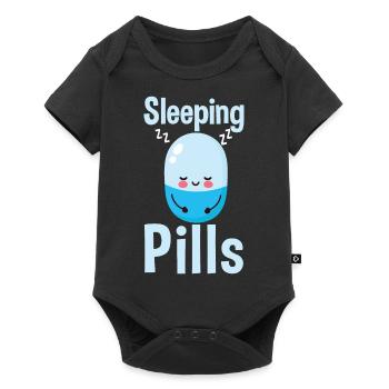 Sleeping Pills Student - Baby Premium short-sleeve bodysuit - black - Front