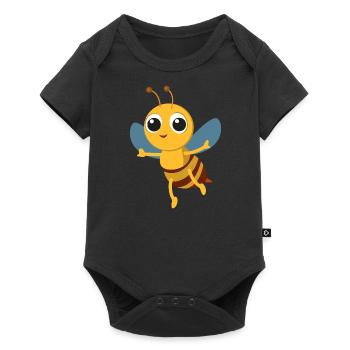 Beekeeping Beekeeping Beekeeping diligent bee honey - Baby Premium short-sleeve bodysuit - black - Front