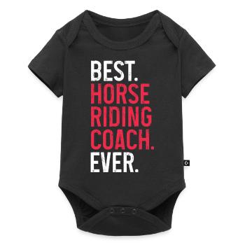 horse riding Design for a horse riding fans - Baby Premium Kurzarmbody - Schwarz - Vorne