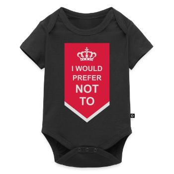 Je préfère ne pas - Body à manches courtes Premium Bébé - noir - Devant