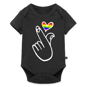 Lgbt lgbtq - Baby Premium short-sleeve bodysuit - black - Front